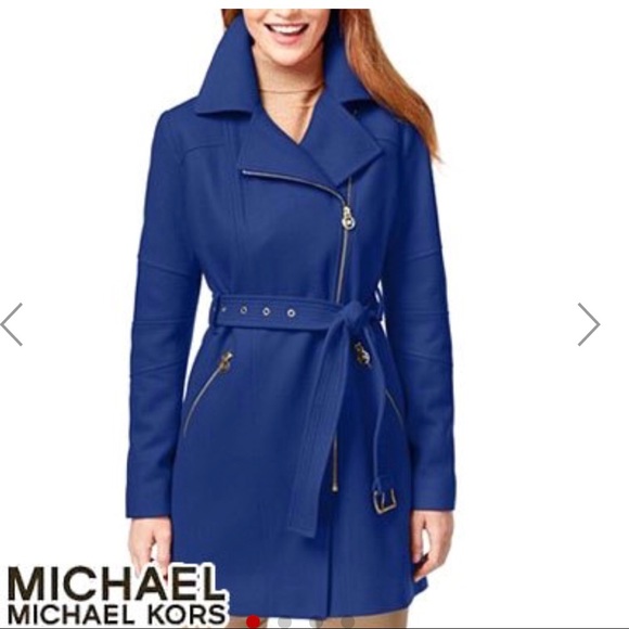 cobalt blue wool coat